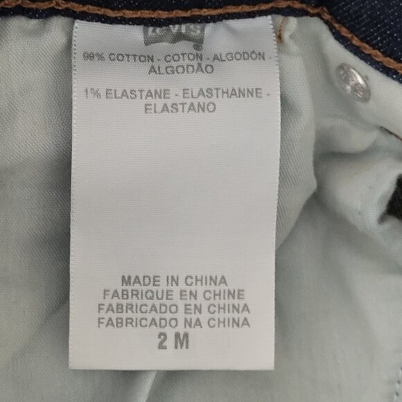 Levis Straight Leg 505 Jeans Womens Size 2M Dark Wash Denim - Picture 6 of 7